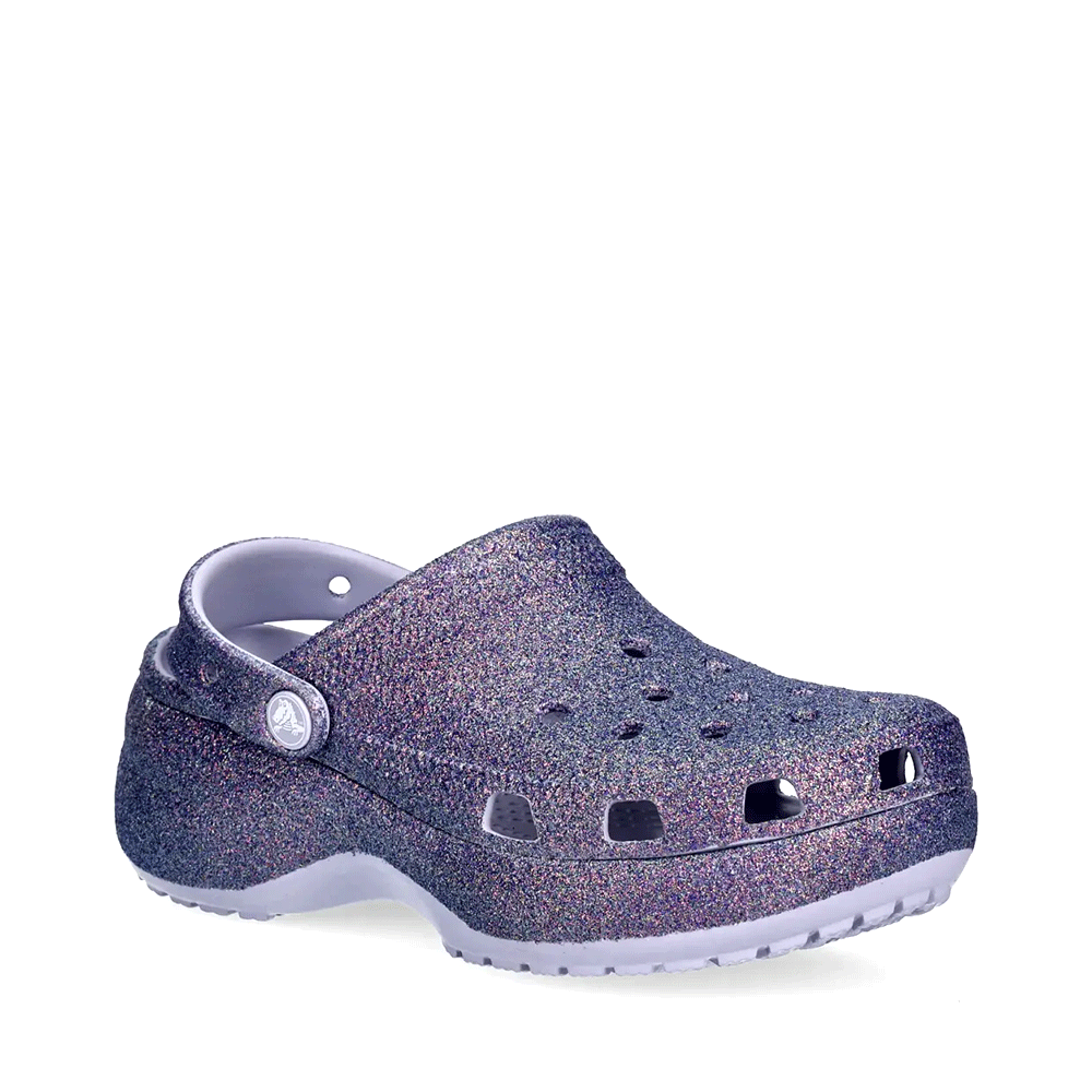 Saboți femei CROCS Platform Irid Glitter Clog  lila glitterat 3899DSL211024LI