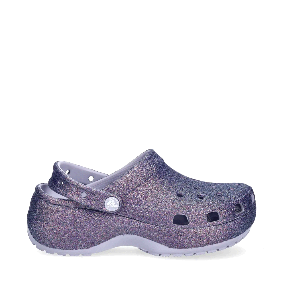 Saboți femei CROCS Platform Irid Glitter Clog  lila glitterat 3899DSL211024LI