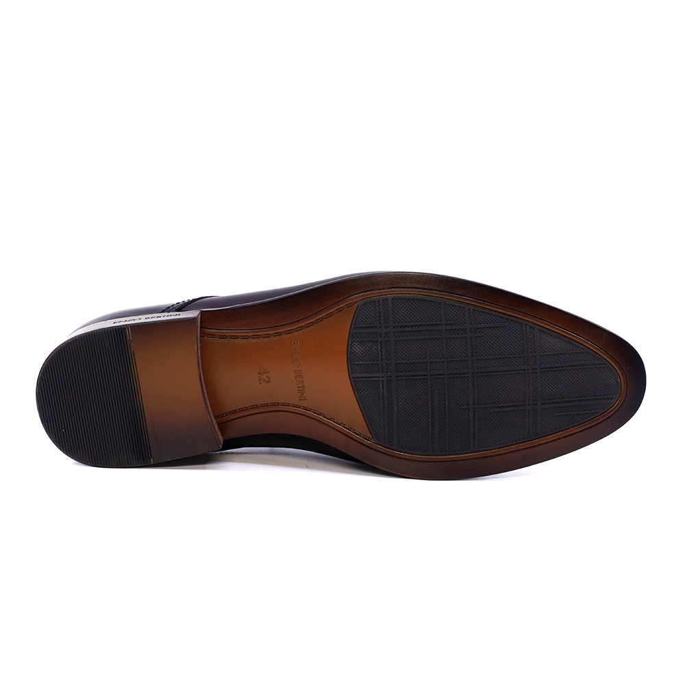 Pantofi derby bărbați Enzo Bertini maro din piele naturală 1789BP2068M