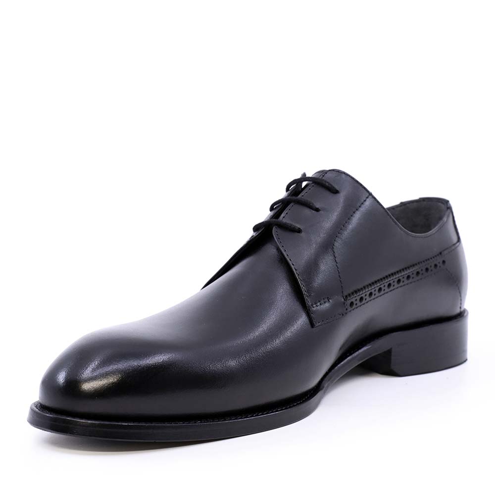 Pantofi derby bărbați Enzo Bertini Premium Collection negri din piele naturală 3389BP1425N