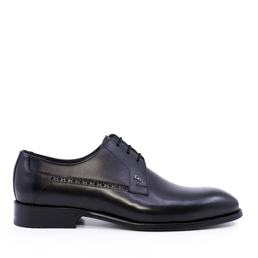 Pantofi derby bărbați Enzo Bertini Premium Collection negri din piele naturală 3389BP1425N