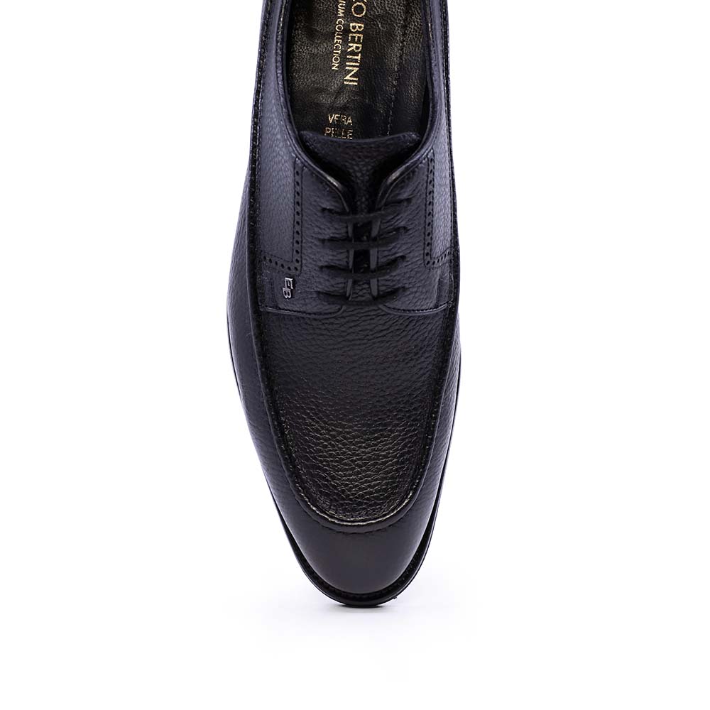 Pantofi derby bărbați Enzo Bertini Premium Collection negri din piele naturală 3389BP1432N