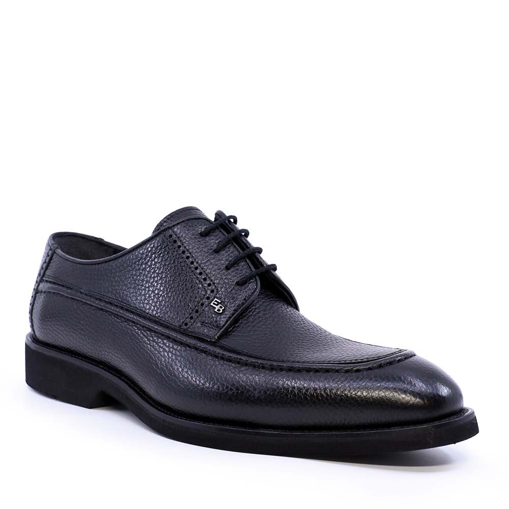 Pantofi derby bărbați Enzo Bertini Premium Collection negri din piele naturală 3389BP1432N
