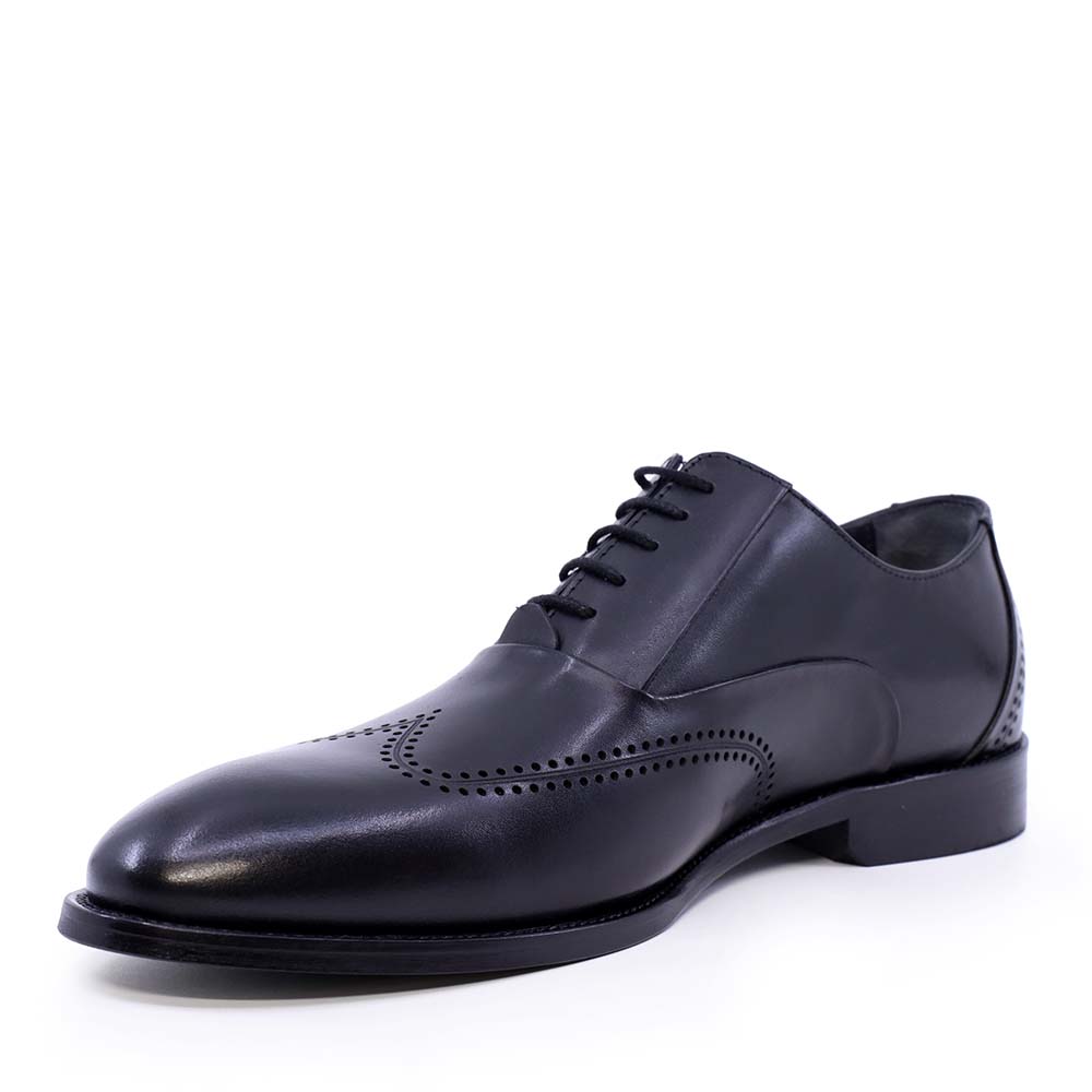 Pantofi oxford bărbați Enzo Bertini negri din piele naturală 3689bp2381n