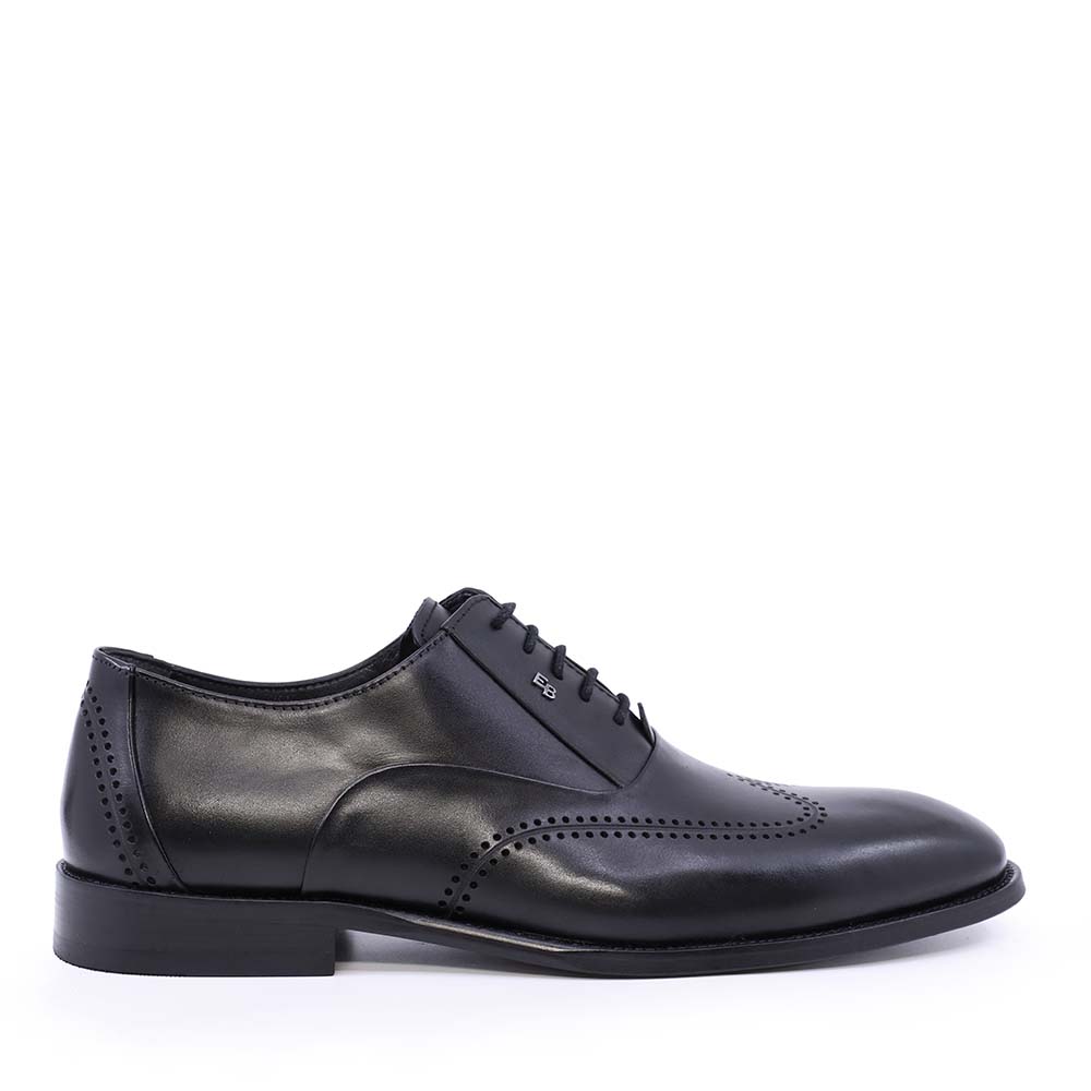 Pantofi oxford bărbați Enzo Bertini negri din piele naturală 3689bp2381n