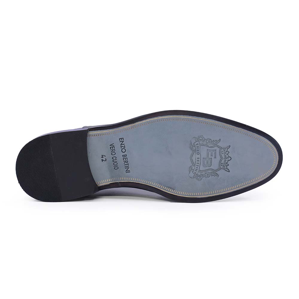 Pantofi oxford bărbați Enzo Bertini negri din piele naturală 3689bp2381n
