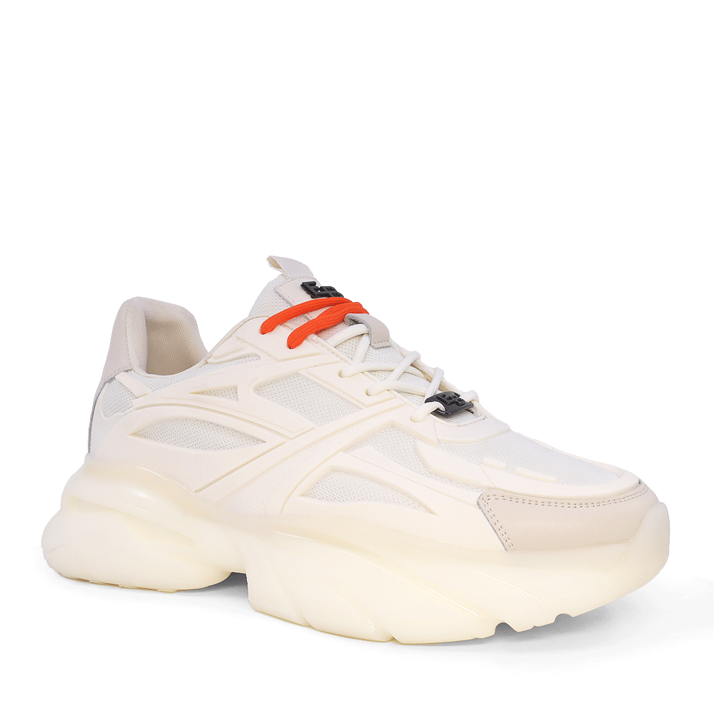Sneakers bărbați Enzo Bertini bej din piele naturală  și textil  3867BP431BE