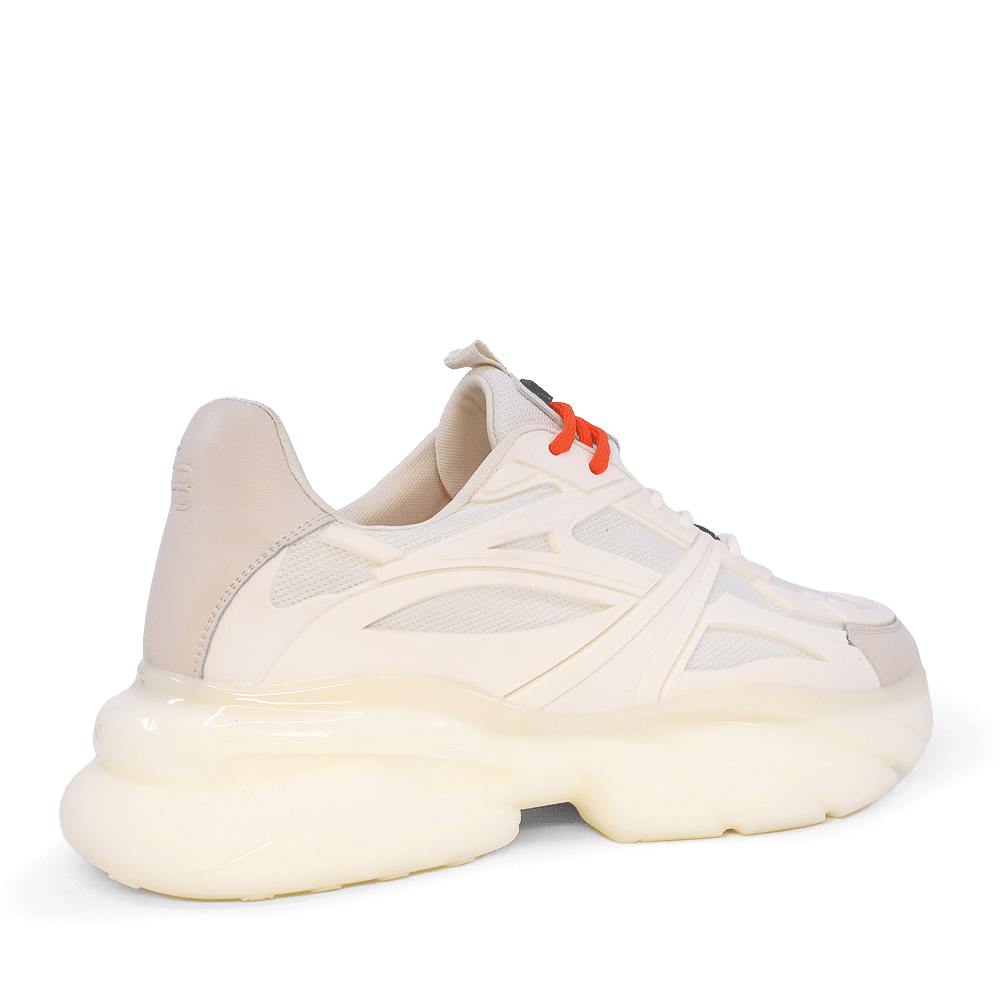 Sneakers bărbați Enzo Bertini bej din piele naturală  și textil  3867BP431BE