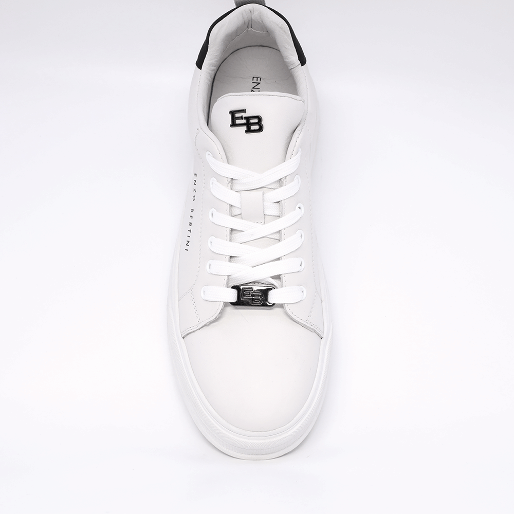 Sneakers bărbați Enzo Bertini albi din piele naturală 3869BP621A