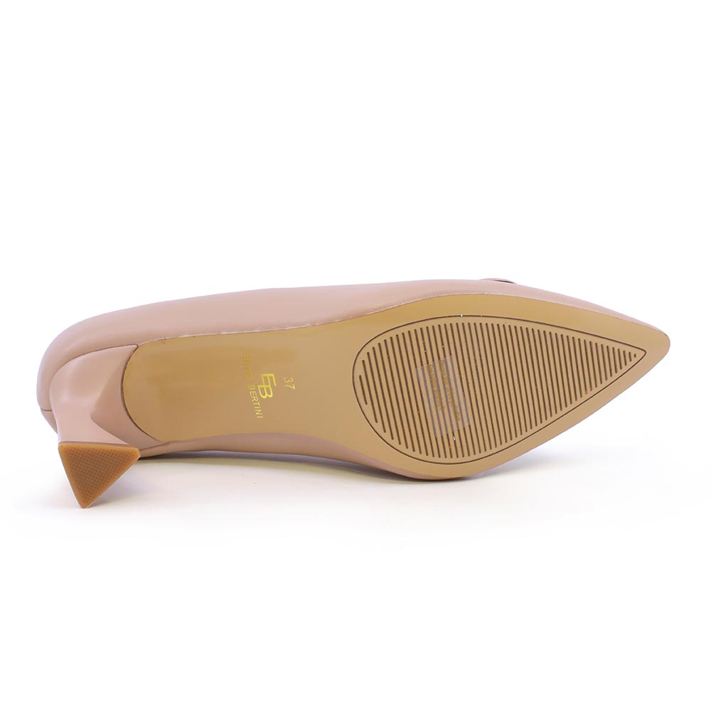 Pantofi cu toc mediu femei Enzo Bertini nude din piele  1129DP4062NU