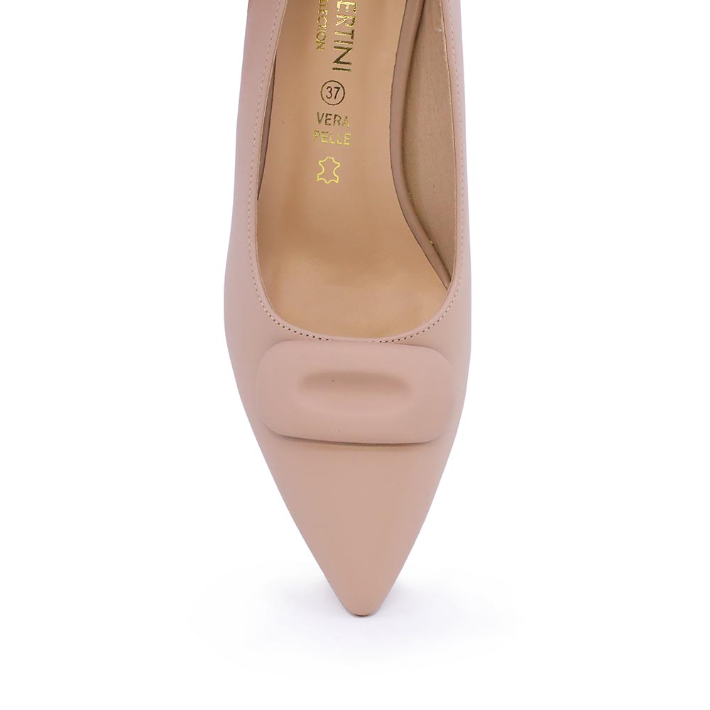 Pantofi cu toc mediu femei Enzo Bertini nude din piele  1129DP4062NU