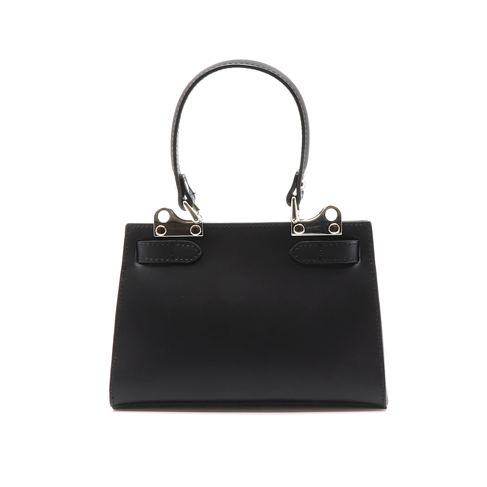 POȘETĂ SATCHEL ENZO BERTINI NEAGRĂ DIN PIELE 154posp2560n