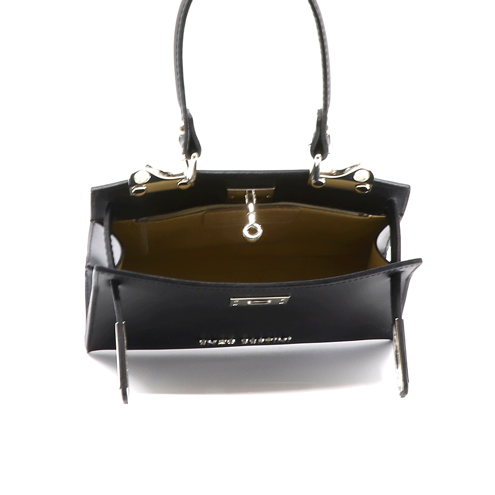 POȘETĂ SATCHEL ENZO BERTINI NEAGRĂ DIN PIELE 154posp2560n
