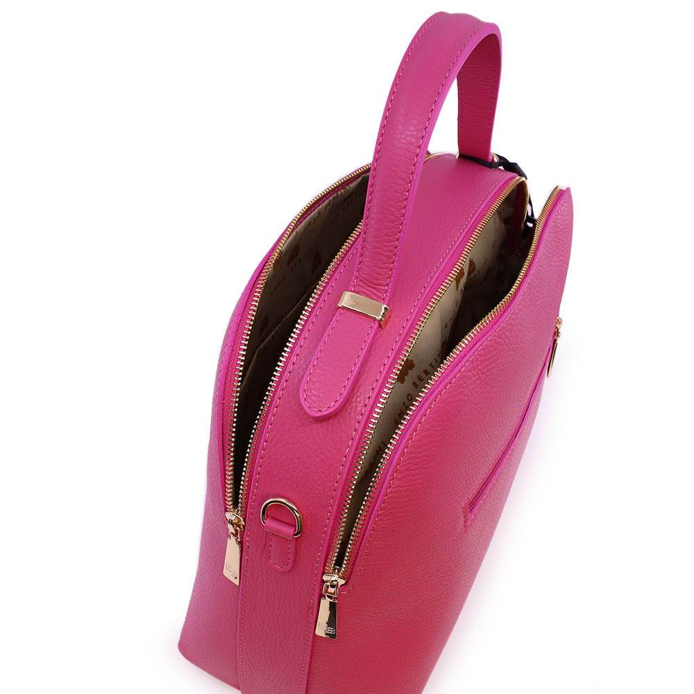 Poșetă femei Enzo Bertini fuchsia din piele naturală 154POSP33555FU