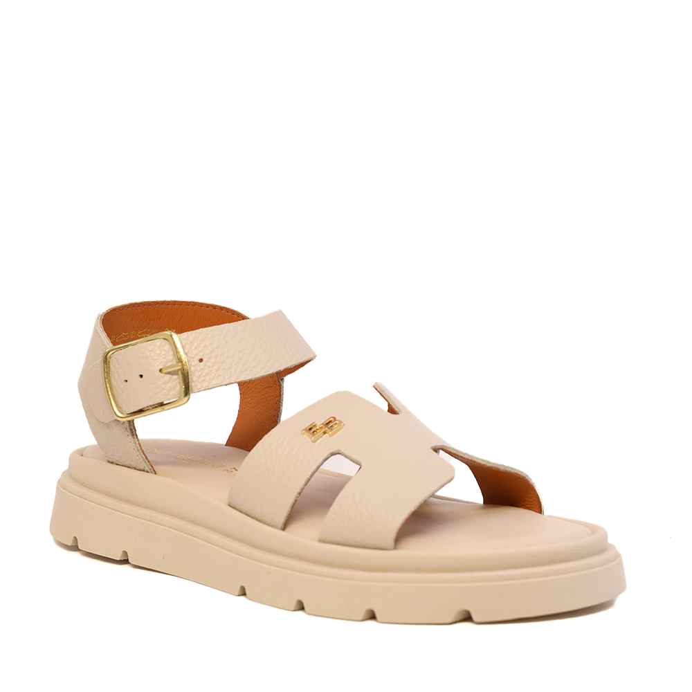 Sandale femei Enzo Bertini bej din piele  2809DS16359BE