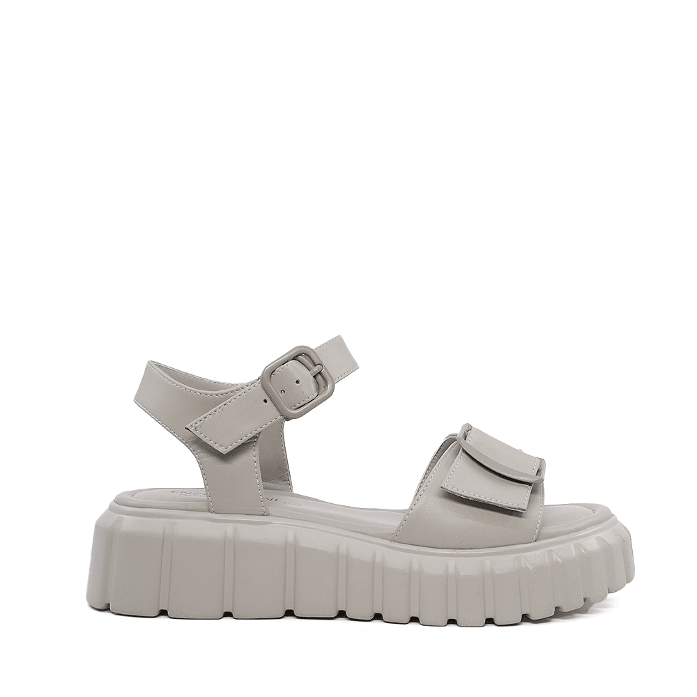 Sandale femei Enzo Bertini gri din piele 1397DS1211GH