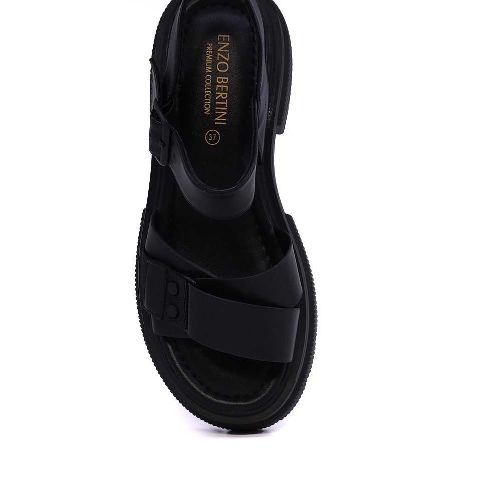 Sandale femei Enzo Bertini negre din piele 1397DS1462N