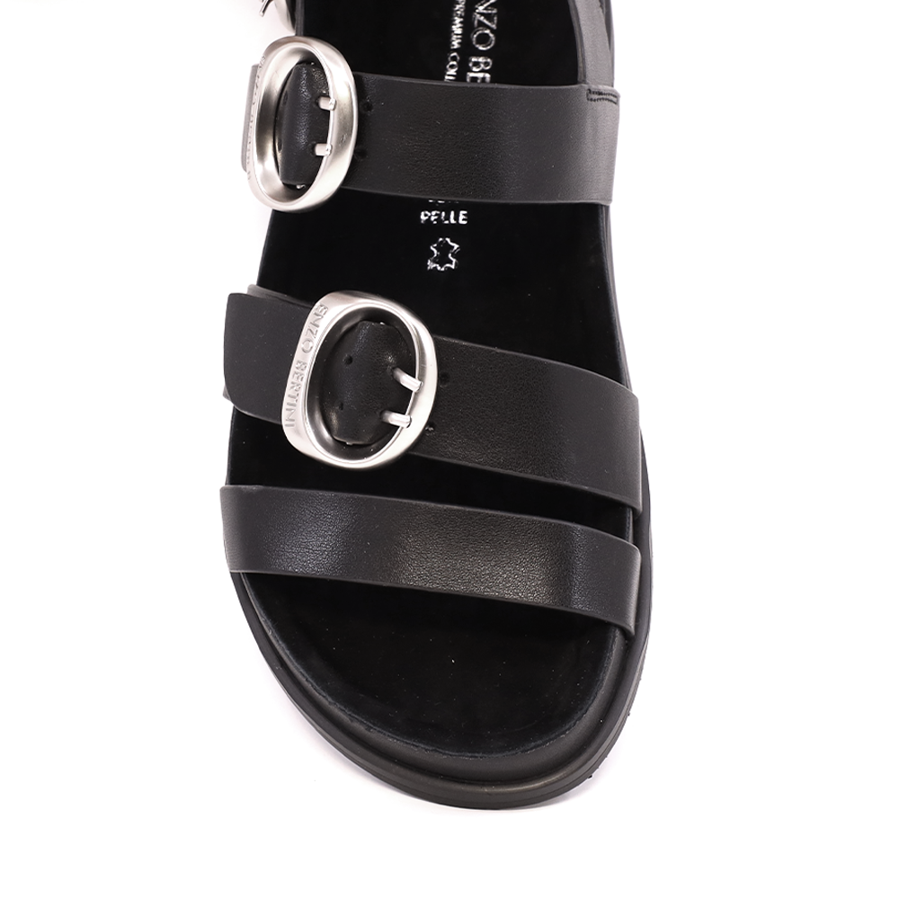 Sandale femei Enzo Bertini negre din piele  2279DS820910N