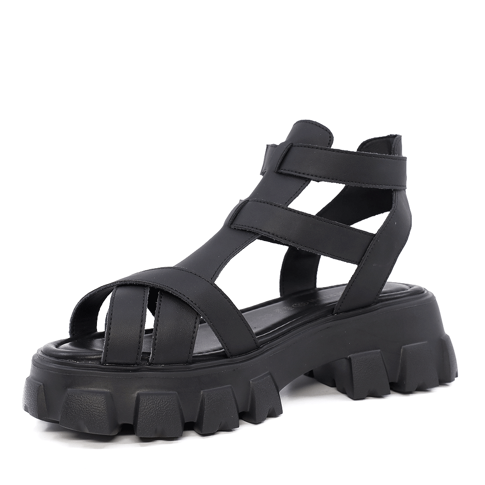 Sandale femei Enzo Bertini negre din piele 3869ds193n
