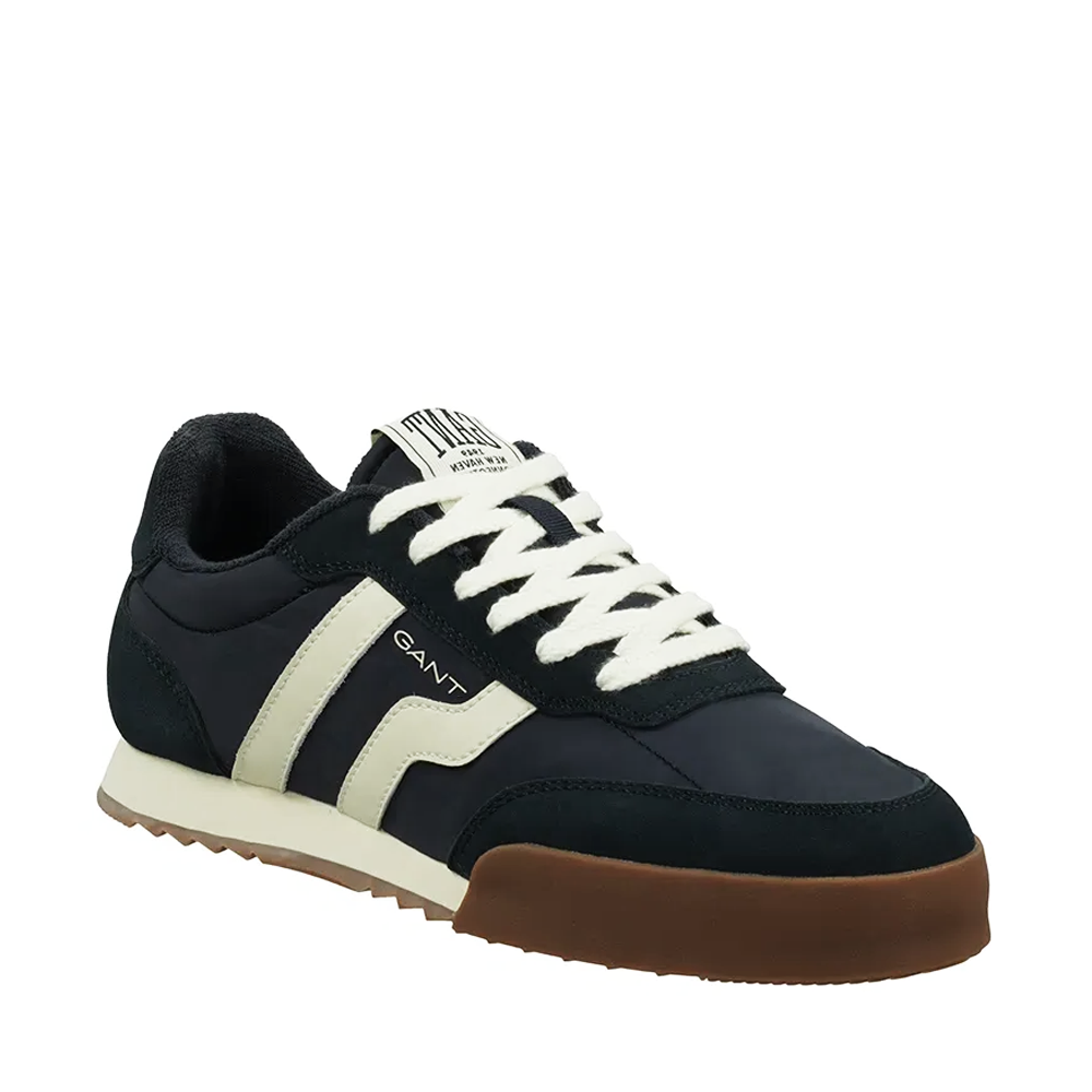 Sneakers bărbați Gant linia  Baylle negri din piele întoarsă și textil  1749BP633837VN