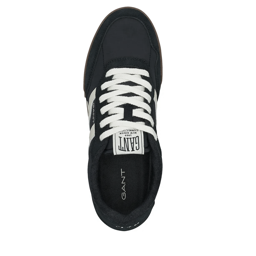 Sneakers bărbați Gant linia  Baylle negri din piele întoarsă și textil  1749BP633837VN