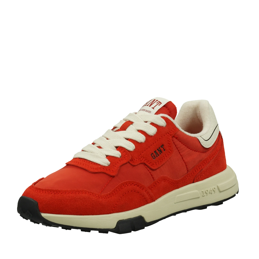 Sneakers bărbați Gant Youtron roșii din piele întoarsă și textil  1749BP633916VR