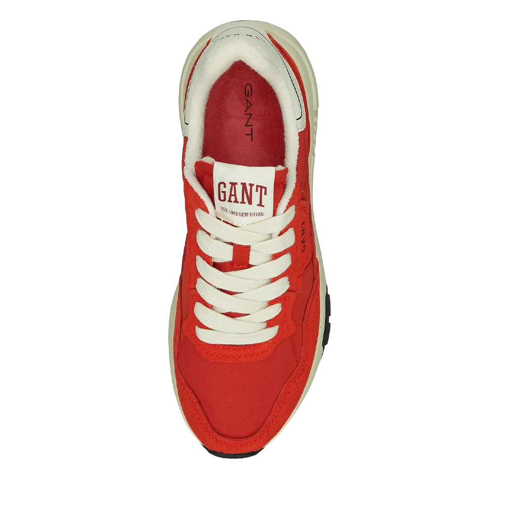 Sneakers bărbați Gant Youtron roșii din piele întoarsă și textil  1749BP633916VR