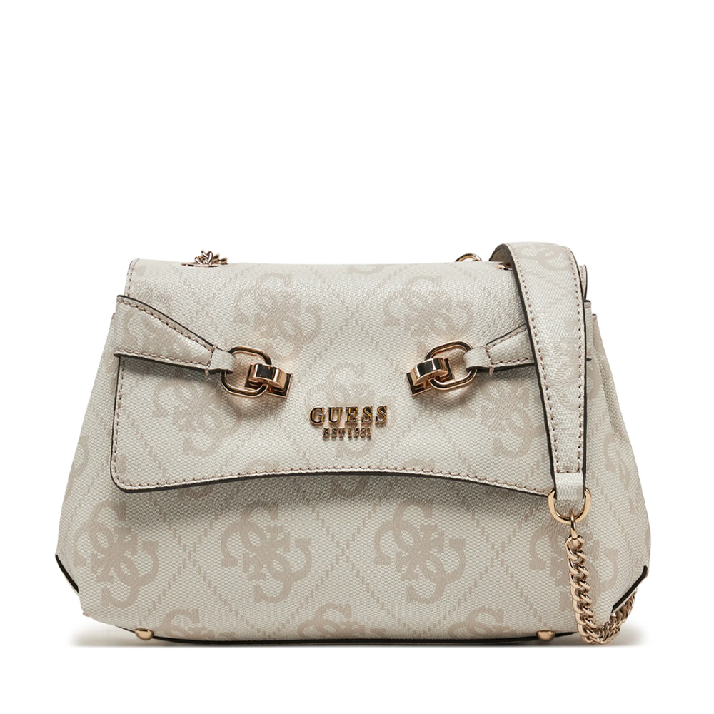 Poșetă tote femei Guess Noelle bej cu brand logo 919POSSHWBG7879250BE