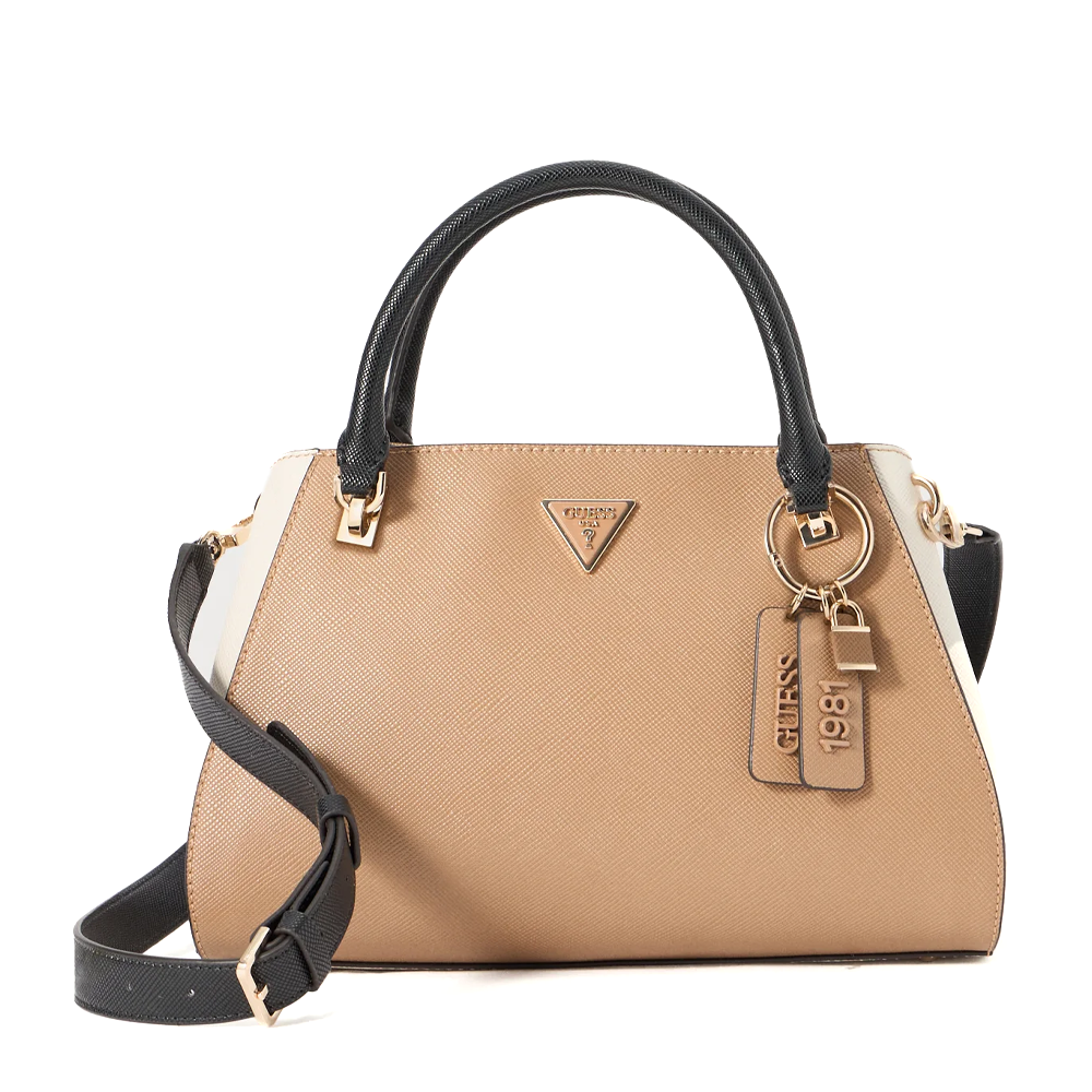 gjgj品 Guess Poșetă tote femei Guess Noelle II taupe cu logo