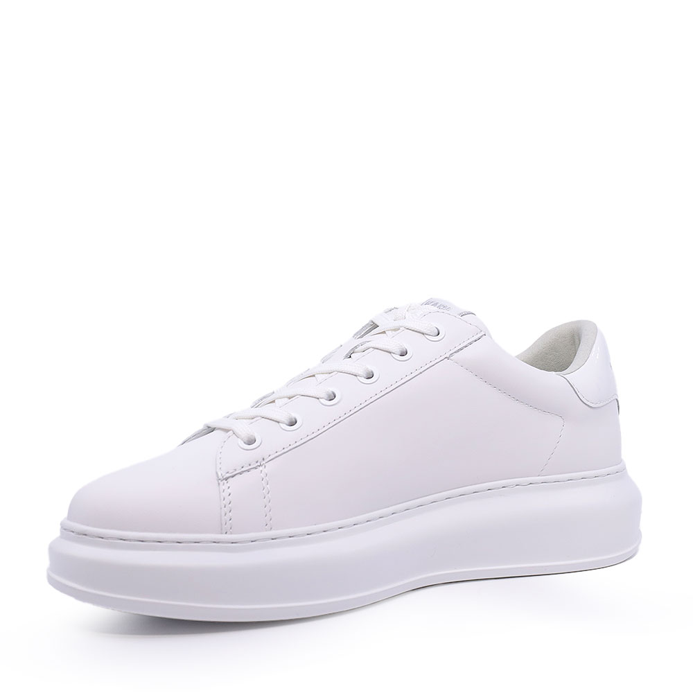 Sneakers bărbați Karl Lagerfeld Kapri Karl NFT albi din piele 2057BP52530A 