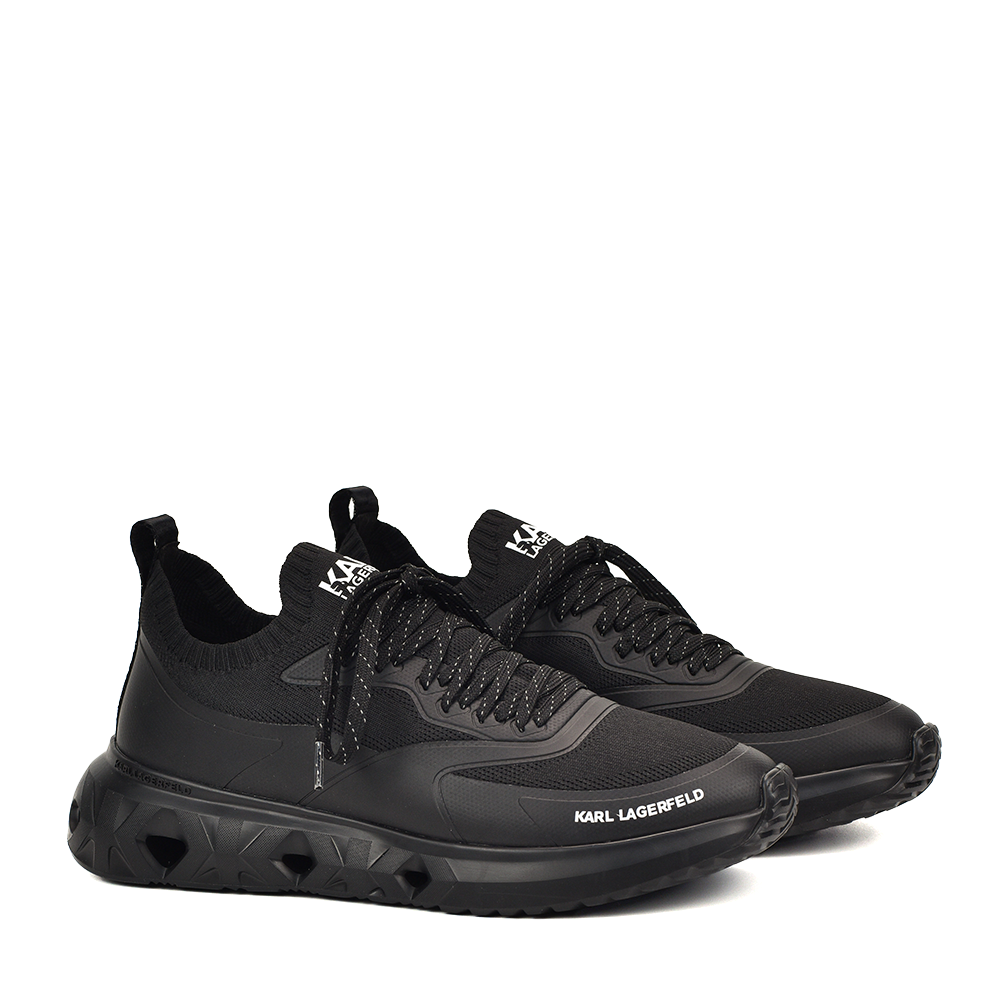 Sneakers bărbați Karl Lagerfeld Kite Run Knit negri 2058BP54616N