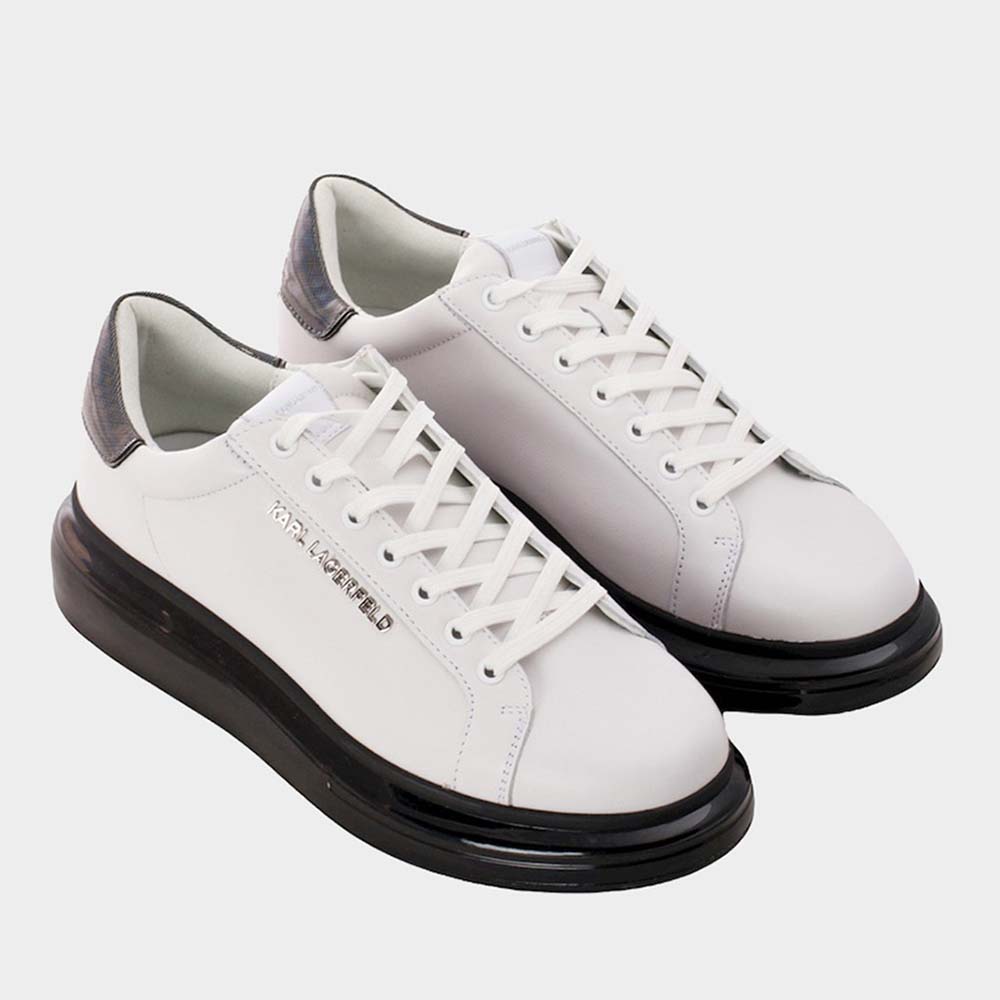 Sneakers bărbați Karl Lagerfeld Kapri Kushion Lo Lace albi 2050BP52625A