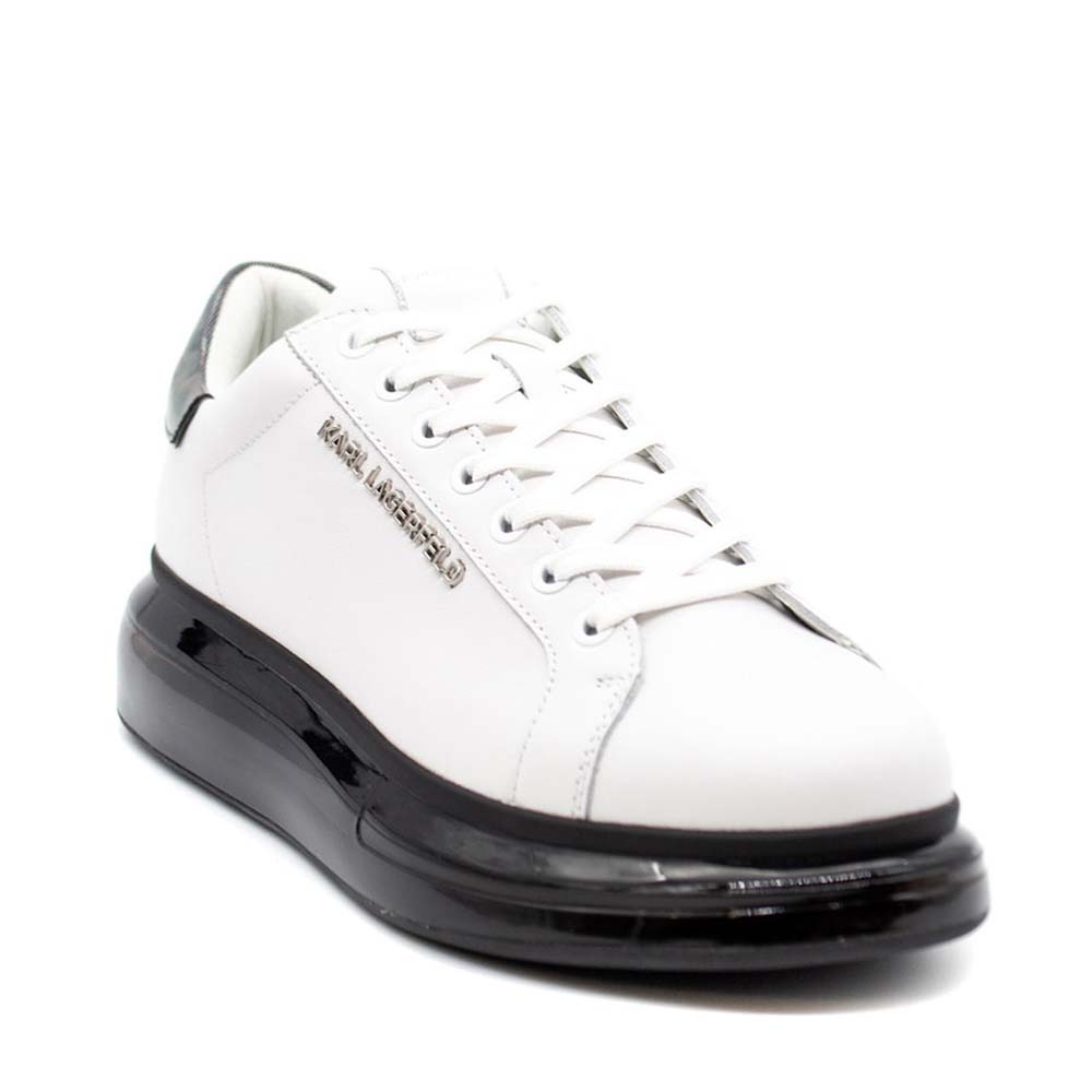 Sneakers bărbați Karl Lagerfeld Kapri Kushion Lo Lace albi 2050BP52625A