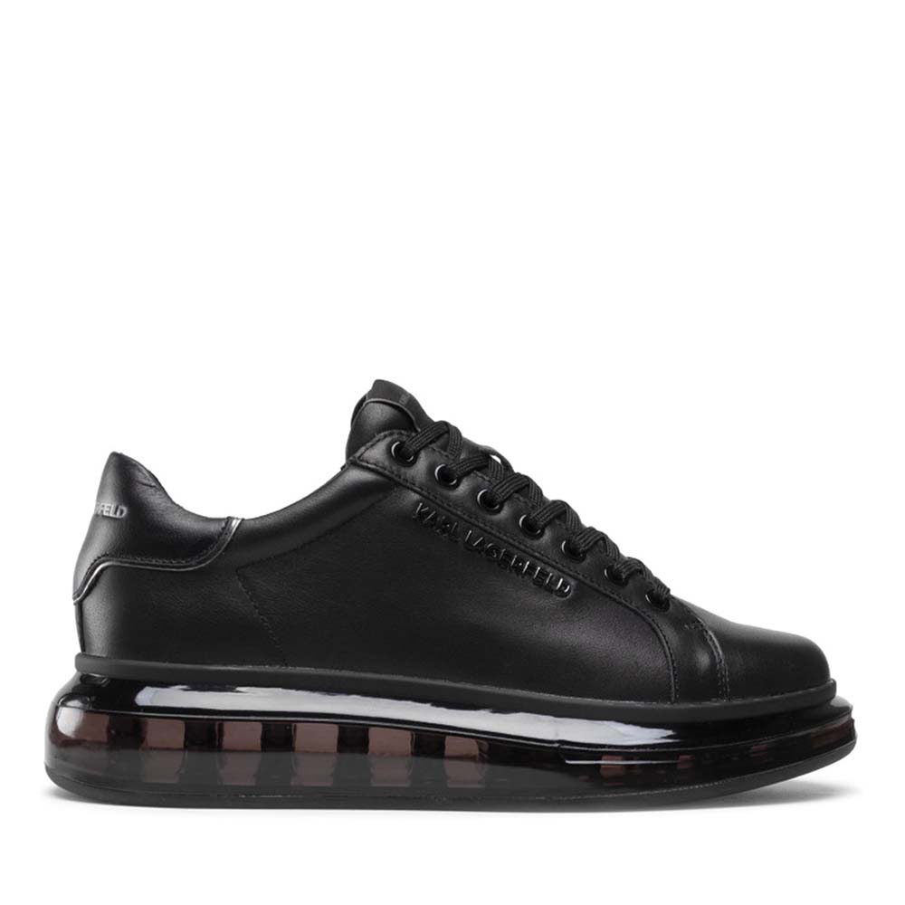 Sneakers bărbați Karl Lagerfeld Kapri Kushion Lo Lace negri 2050BP52625N