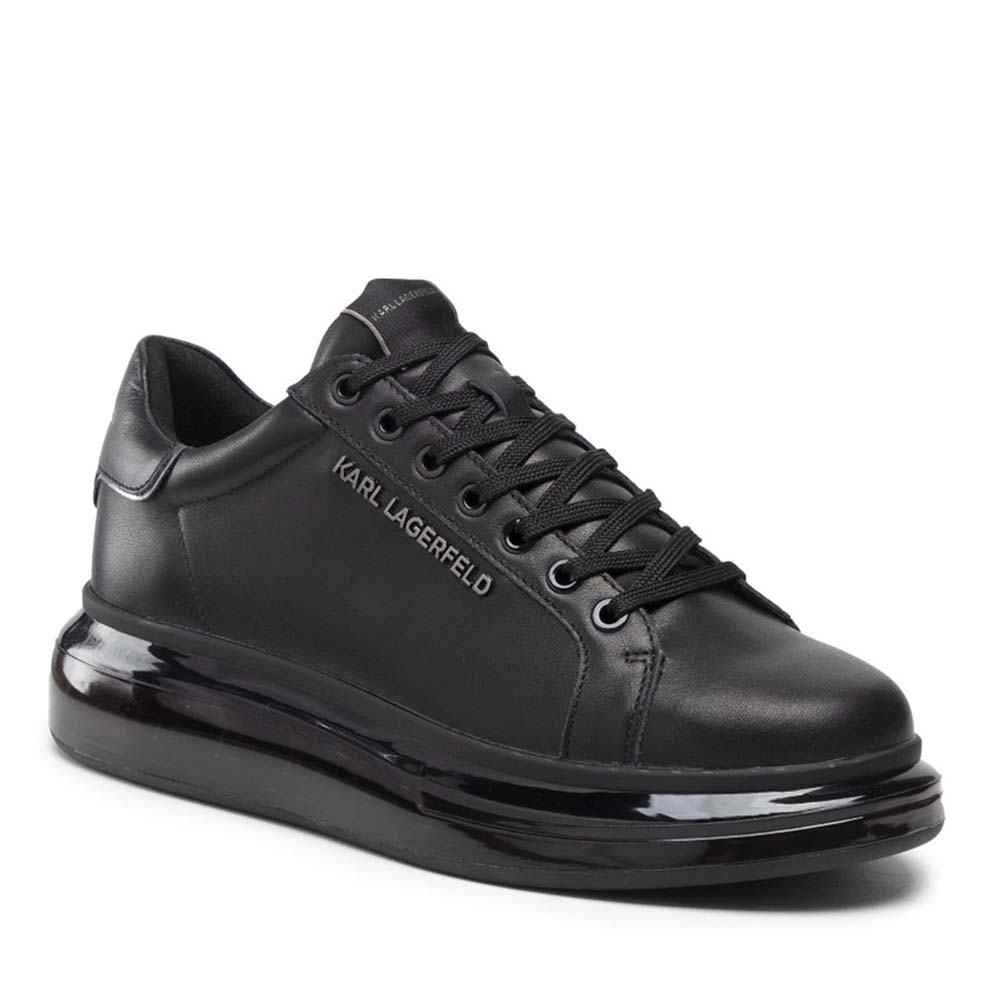 Sneakers bărbați Karl Lagerfeld Kapri Kushion Lo Lace negri 2050BP52625N