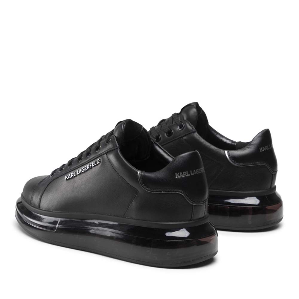 Sneakers bărbați Karl Lagerfeld Kapri Kushion Lo Lace negri 2050BP52625N