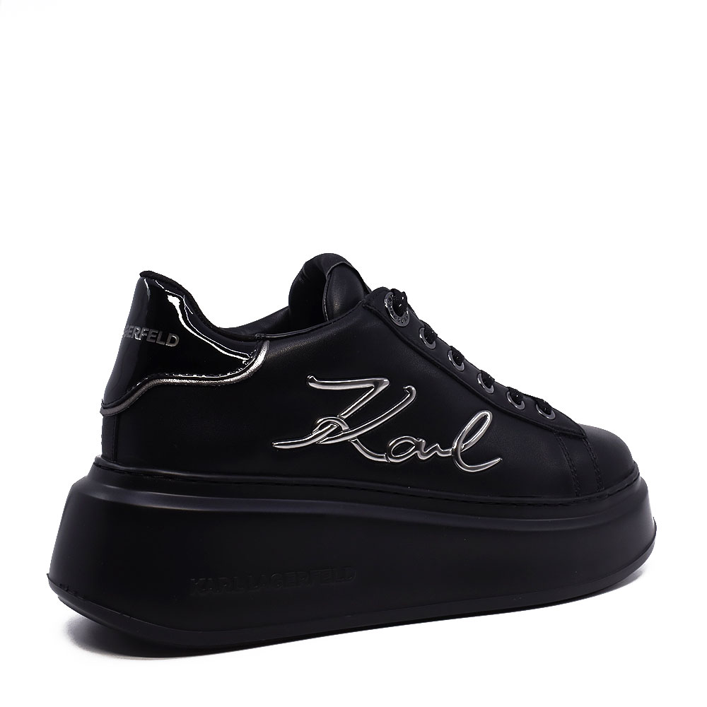 Sneakers femei Karl Lagerfeld Anakapri Signia negri din piele 2058dp63510n
