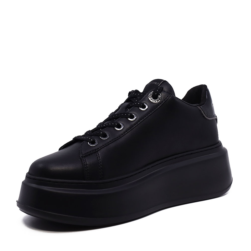 Sneakers femei Karl Lagerfeld Anakapri Signia negri din piele 2058dp63510n