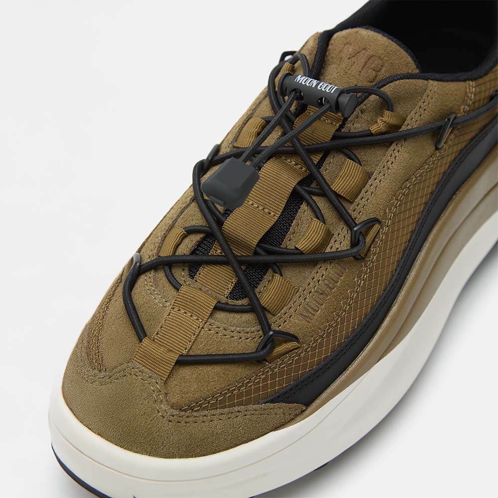 moon Moon Boot Sneakers bărbați Moon Boot Moon 247 X Lace kaki din