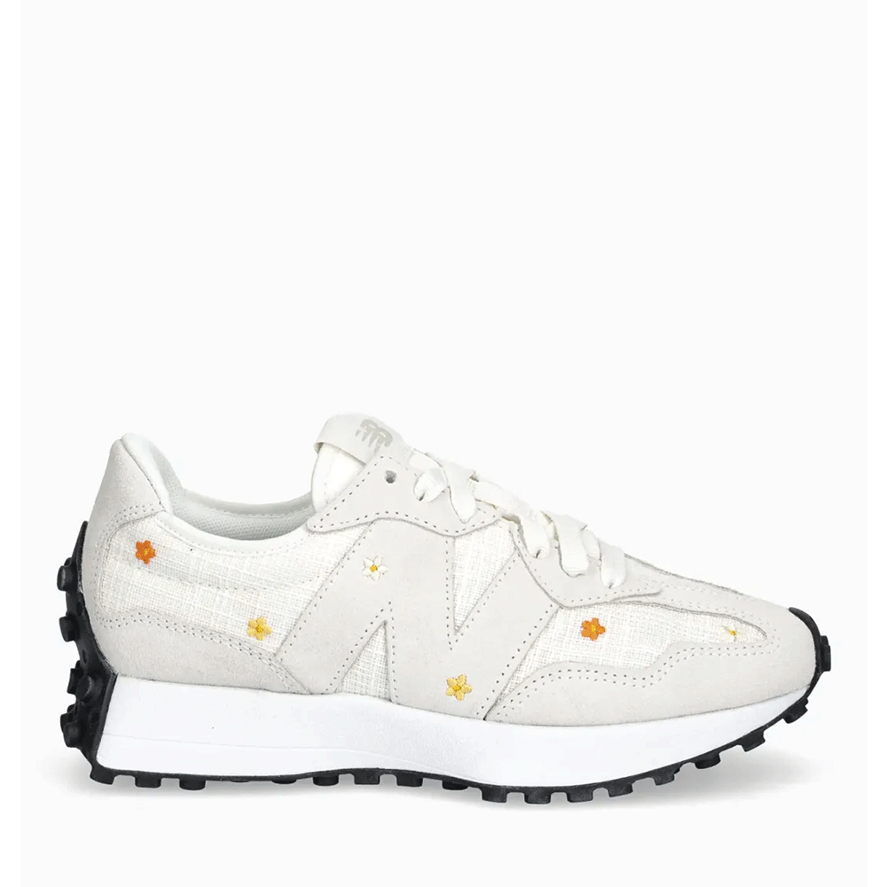 Sneakers femei New Balance 327 albi din piele și textil 2879DPSS327DCAA