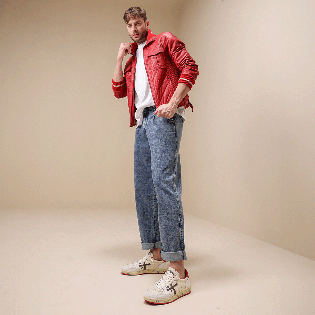 Sneakers bărbați Premiata Clay albi din piele naturală 1699bp6777a