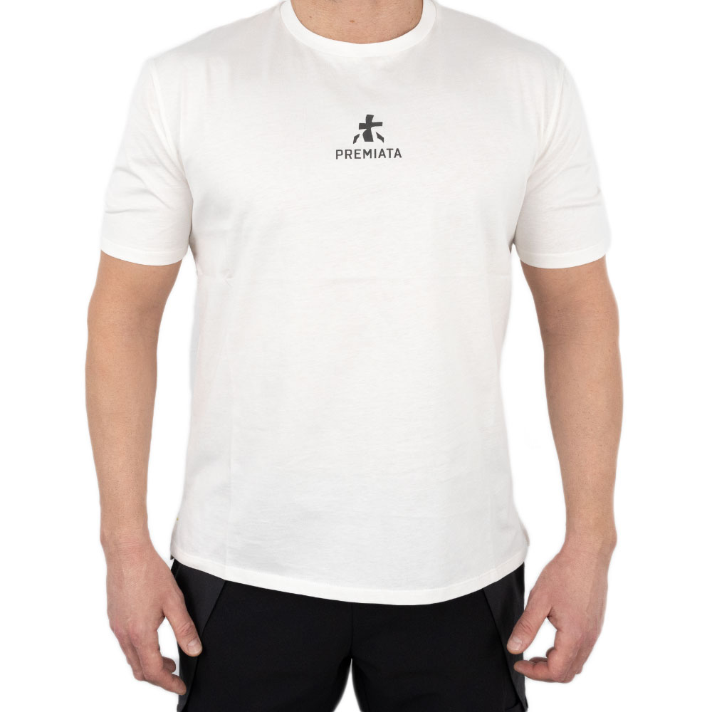 Tricou bărbați Premiata alb din bumbac 169ebtric1017a