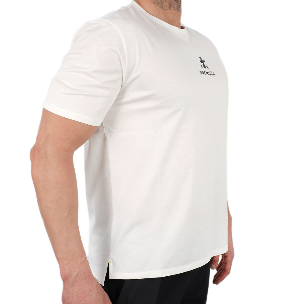 Tricou bărbați Premiata alb din bumbac 169ebtric1017a