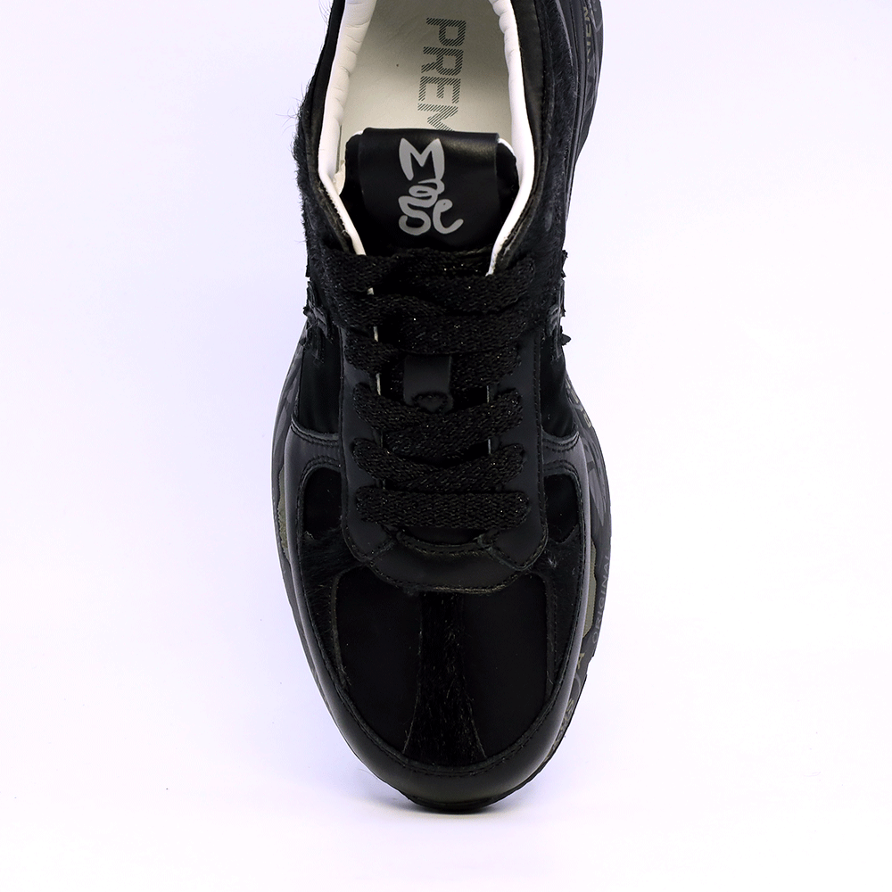 Sneakers Premiata MaseD negri din piele și textil 1698DP7066N