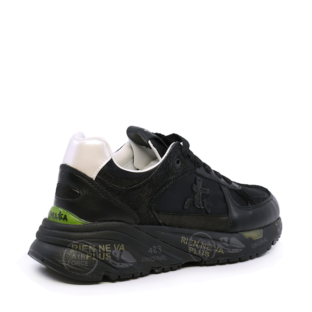 Sneakers Premiata MaseD negri din piele și textil 1698DP7066N