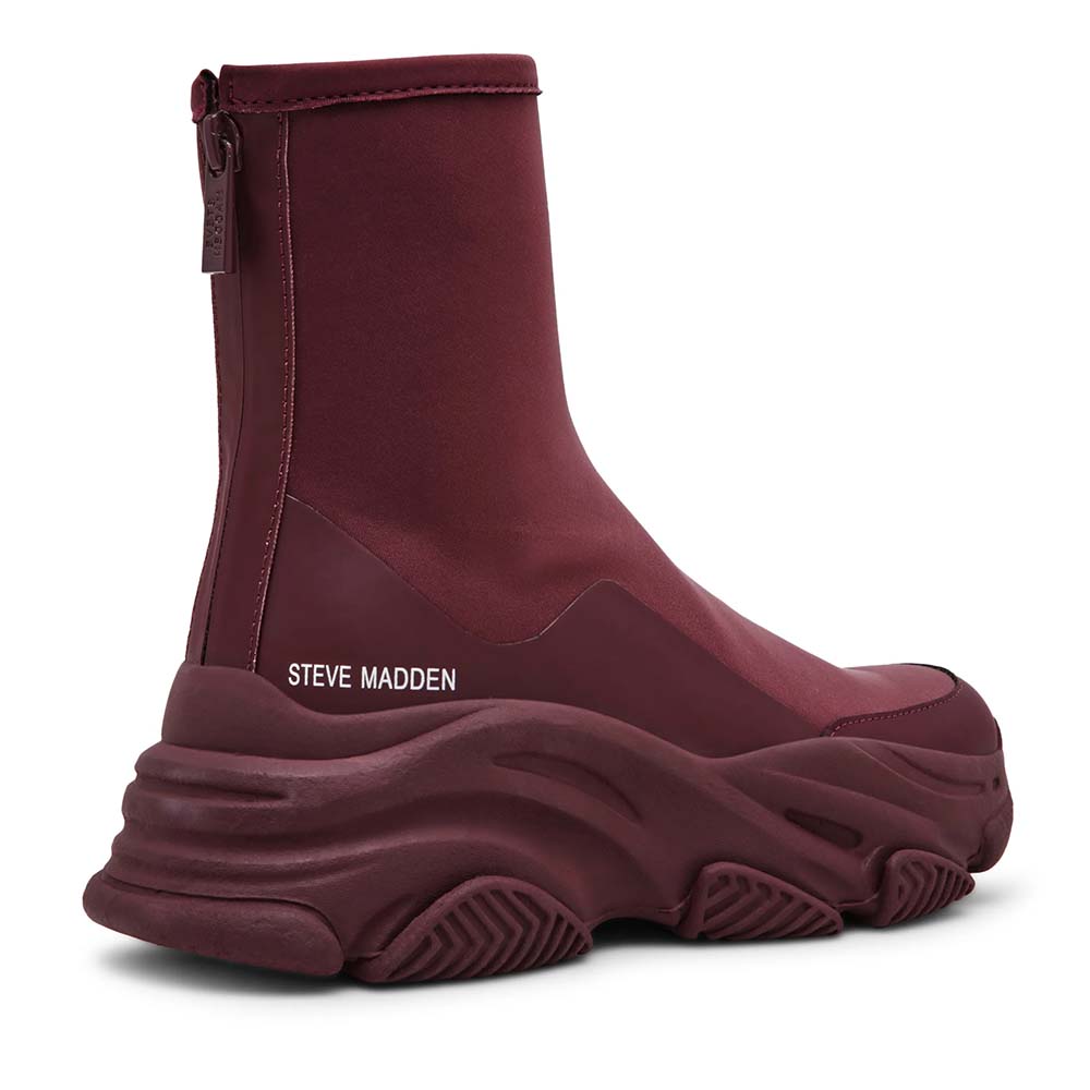 Steve Madden Sneakers high top femei Steve Madden Vrooms bordo