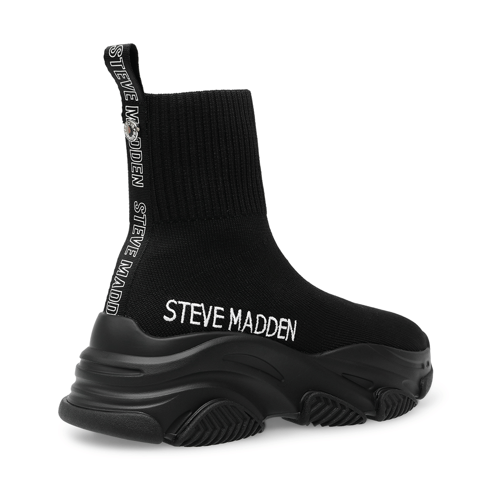 Ghete slip on femei Steve Madden Prodigy negre din textil 1469dgsprodigyn