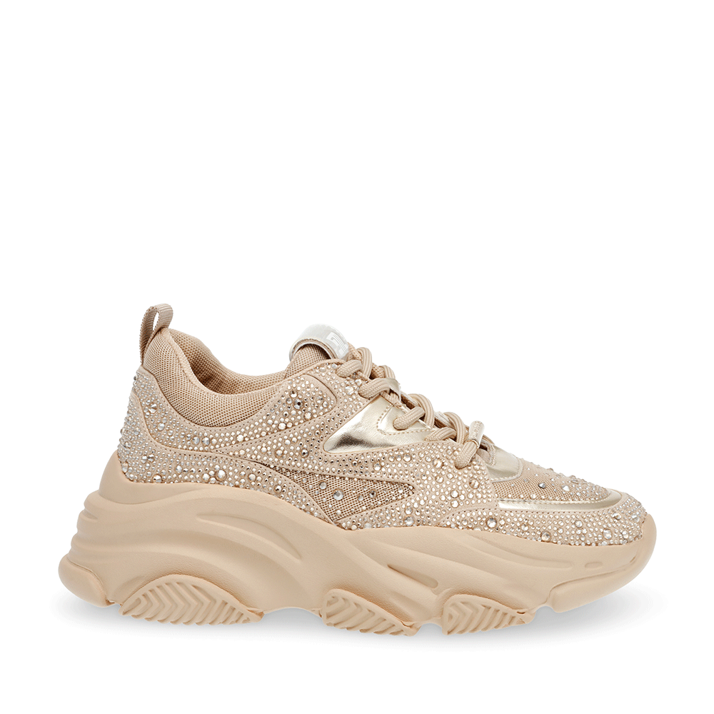 Sneakers femei Steve Madden nude din sintetic cu ștrasuri 1467dpprivynu
