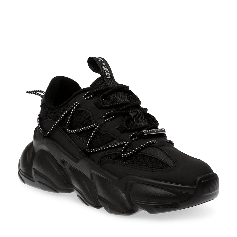 Sneakers femei Steve Madden Spectator negri din material sintetic și textil 1467DPSPECTATORN
