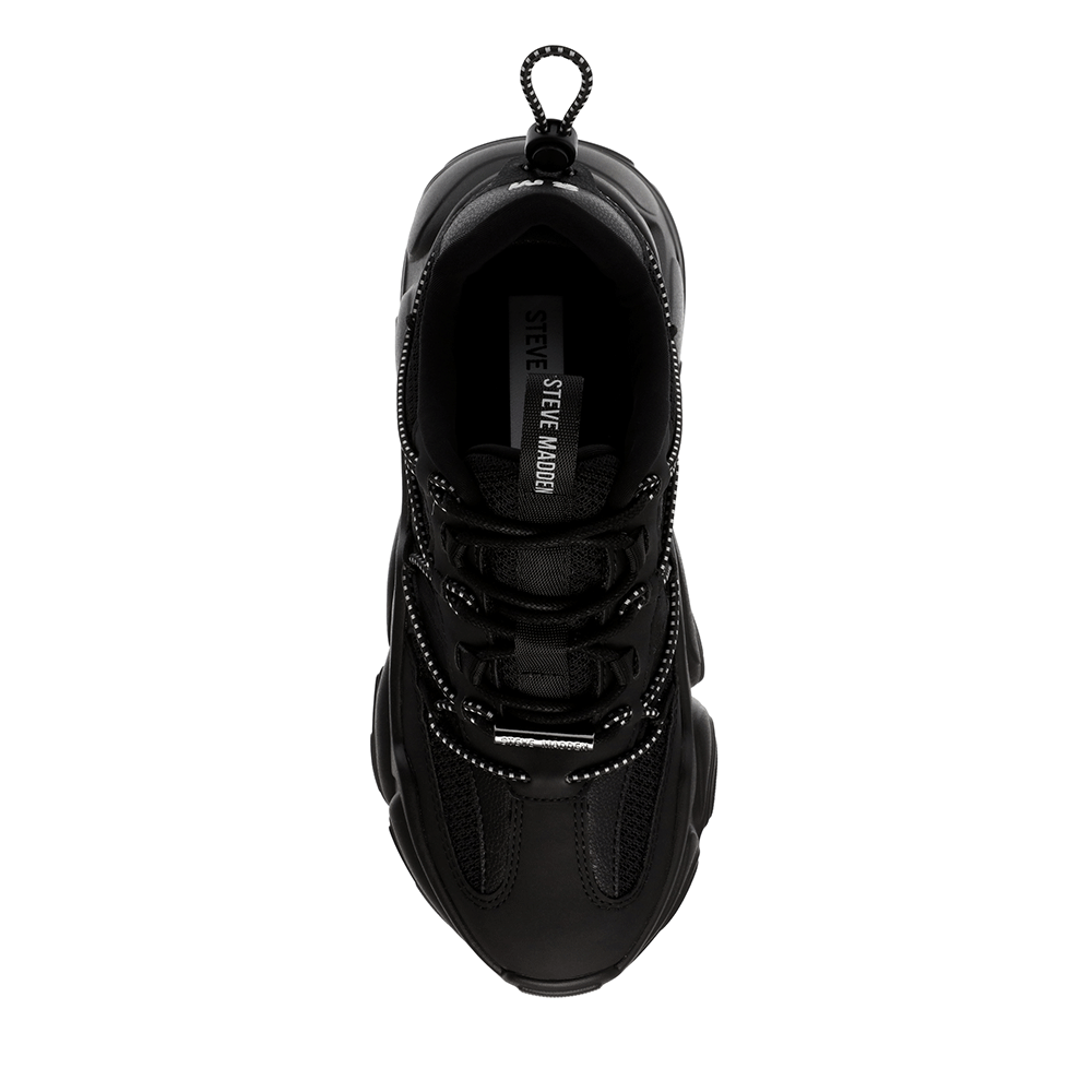 Sneakers femei Steve Madden Spectator negri din material sintetic și textil 1467DPSPECTATORN